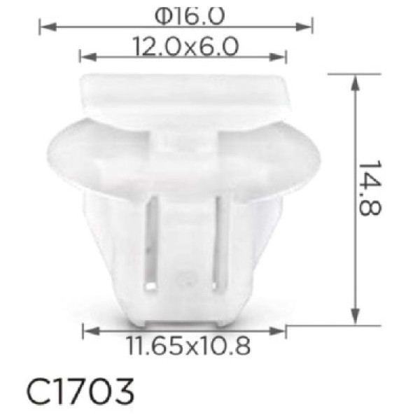 Клипса крепления молдинга NISSAN INFINITI (76882JG00A 76882-JG00A) C1703