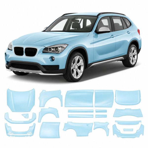 Антигравийная защитная бронепленка по лекалам для BMW X1 E84 2009-2015 - полный кузов