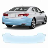 Антигравийная защитная бронепленка по лекалам для Acura TLX I facelift 2018-2020 - задний бампер