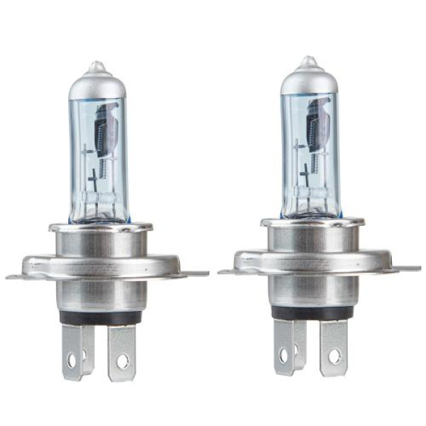 Автолампа галогенна Pulso H4 P43T 12V 60/55W Super White plastic box 2 шт