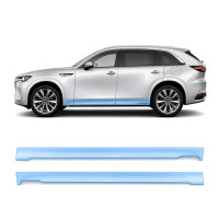 Антигравійна захисна бронеплівка за лекалами для Mazda CX-90 2023- нижня зона кузова пороги