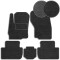 Ворсовые коврики для Mitsubishi Outlander 2012-2020 Черные 5 шт (Carrera)