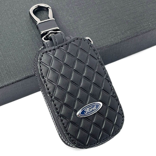 Ключниця – чохол автомобільна для ключів з логотипом Ford Ромб Чорний