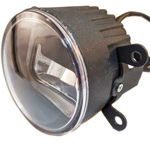 Протитуманні LED Фари круглі / Лінза з ДХО / D87мм / 12V / 6W / 6500K 2 шт