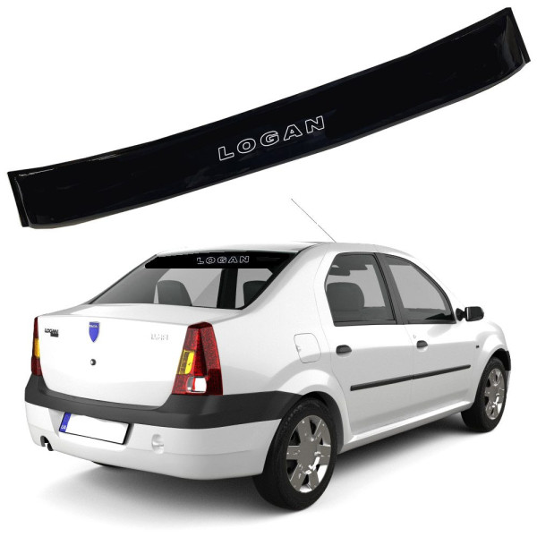 Cпойлер заднього скла козирок для Renault Logan 2004-2013 Прилягає до скла 3М скотч Voron Glass
