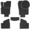 Ворсові килимки для Opel Astra H 2004-2010 з підпʼятником Чорні (Carrera)