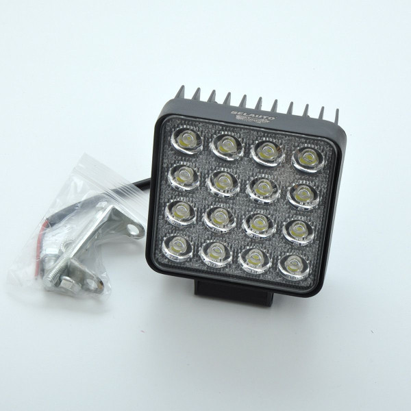 Додаткова LED фара 48W (3W*16) 10-30V 108x108x58 mm Близький 1 шт (BOL1803 Flood)