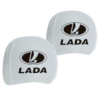 Чохол підголівників LADA білі