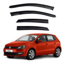 Дефлектори вікон ветровики Volkswagen Polo V 2009- Хечбек Скотч 3M Voron Glass