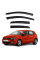 Дефлектори вікон ветровики Volkswagen Polo V 2009- Хечбек Скотч 3M Voron Glass