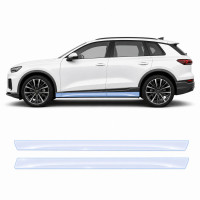 Антигравийная защитная бронепленка по лекалам для Audi Q6 e-tron PPE 2024- нижняя зона кузова пороги