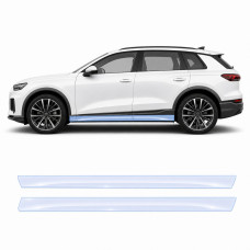 Антигравийная защитная бронепленка по лекалам для Audi Q6 e-tron PPE 2024- нижняя зона кузова пороги