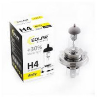 Автолампа галогенна Solar Р45 Starlight + 30% / H4 / 60/55W / 12V / 1 шт (1224)