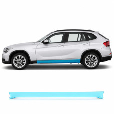 Антигравийная защитная бронепленка по лекалам для BMW X1 E84 2009-2015 - нижняя зона кузова пороги
