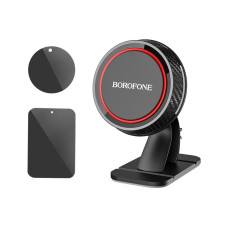 Автотримач для телефону магнітний BOROFONE BH13 Journey на скотчі Чорний