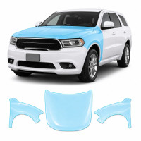 Антигравийная защитная бронепленка по лекалам для Dodge Durango WD/WK2 2011-2020 - капот и передние крылья