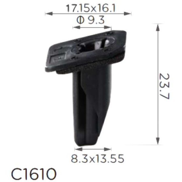 Кліпса утримувач бампера Toyota, Lexus (5219722020, 52197-22020, 14830) (C1610)
