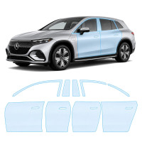 Антигравійна захисна бронеплівка за лекалами для Mercedes-Benz EQS SUV X296 2022- зони дверей і стійки вікон
