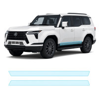 Антигравийная защитная бронепленка по лекалам для Lexus GX J250 2023- нижняя зона кузова пороги