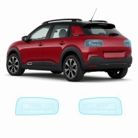 Антигравийная защитная бронепленка по лекалам для Citroen C4 Cactus I facelift 2018-2020 - задние фонари стопы