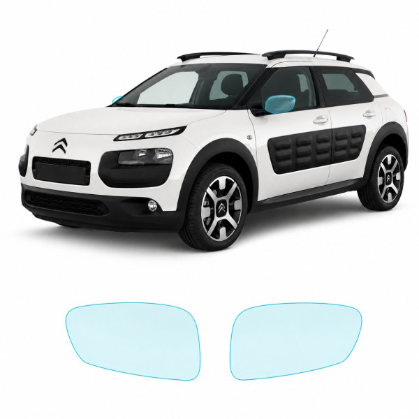 Антигравийная защитная бронепленка по лекалам для Citroen C4 Cactus I 2014-2017 - зеркала