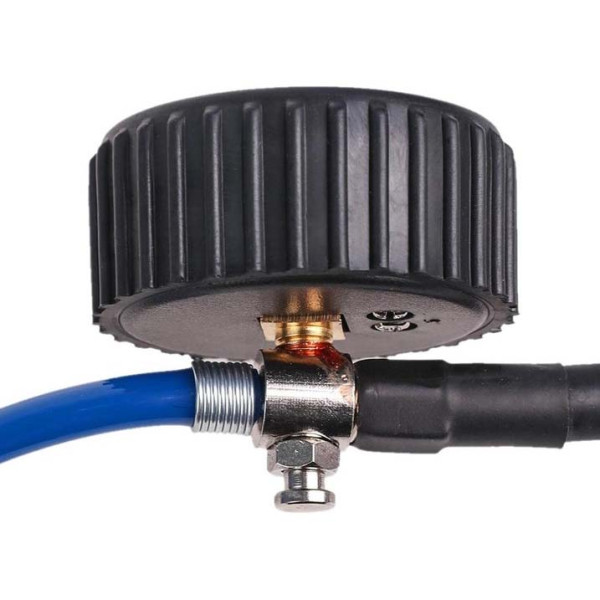 Компрессор автомобильный двухпоршневой Vitol 12v 360вт 90л 10атм 25А с дефлятором (K-72)