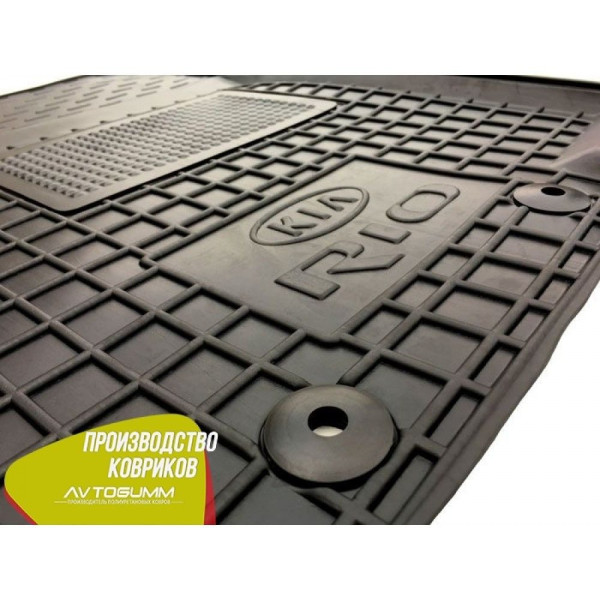 Водительский коврик в салон Kia Rio 2011- (Avto-Gumm)