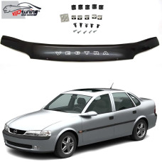 Дефлектор капота мухобойка для Opel Vectra B 1996-2001 Евро Крепление (Vip Tuning) OP11