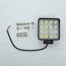 Додаткова LED фара 48W (3W*16) 10-30V 110x110x45 mm Далекий (29-48W) IP68 1 шт