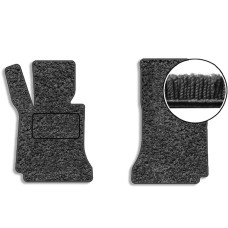 Передние ворсовые коврики для Mercedes C-class (W 204) 2007-2014 с подпятником 2 шт (Magnum)