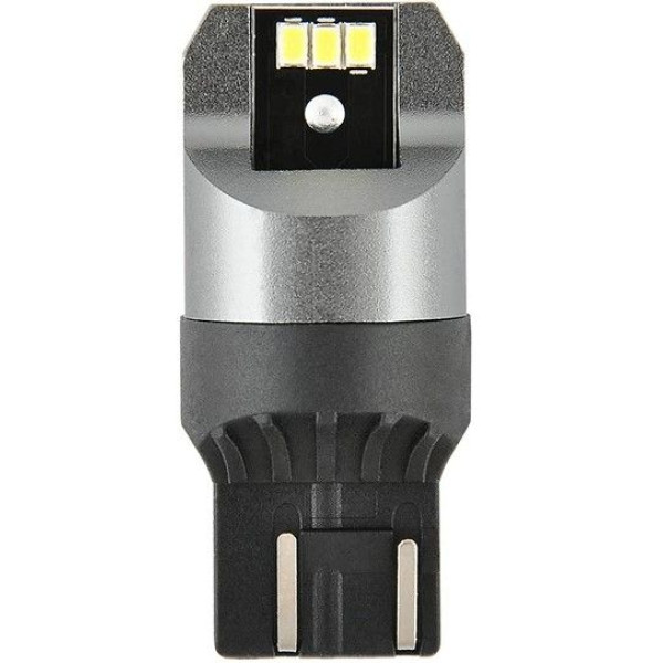 LED автолампа Brevia Power 12/24V T20/5 W21/5W 6x3020SMD 330Lm 6000K CANbus W3x16q 2 шт (10111X2)