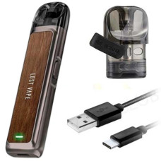 Багаторазова Pod-система Lost Vape Ursa NANO 800mAh 2.5 мл Gunmetal Walnut Wood