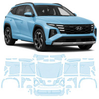 Антигравийная защитная бронепленка по лекалам для Hyundai Tucson NX4 facelift 2024- полный кузов