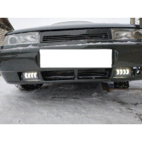 Протитуманні фари LED фари ВАЗ 2110 174x84x46мм / 40W / Лінзовані з регулюванням / Біле та Жовте світло