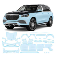 Антигравийная защитная бронепленка по лекалам для Mercedes-Benz Maybach GLS X167 2020- полный кузов