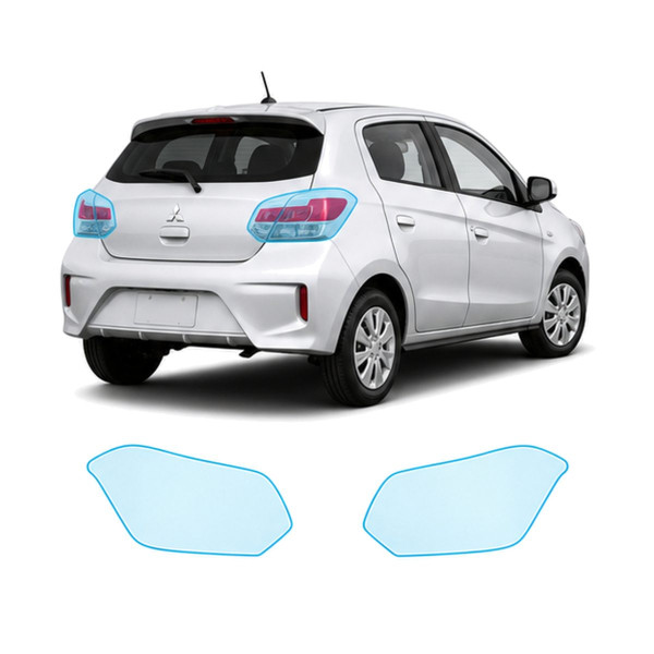 Антигравийная защитная бронепленка по лекалам для Mitsubishi Colt/Space Star VII facelift 2016-2023 - задние фонари стопы