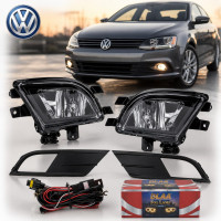 Противотуманные фары для Volkswagen Jetta VI 2014-2018 H8 12V 35W с проводкой Комплект (OEM: Left - 5C7941699P Right - 5C7941700P) (VW-889)