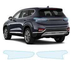 Антигравийная защитная бронепленка по лекалам для Hyundai Santa Fe TM 2018-2020 - задние фонари стопы