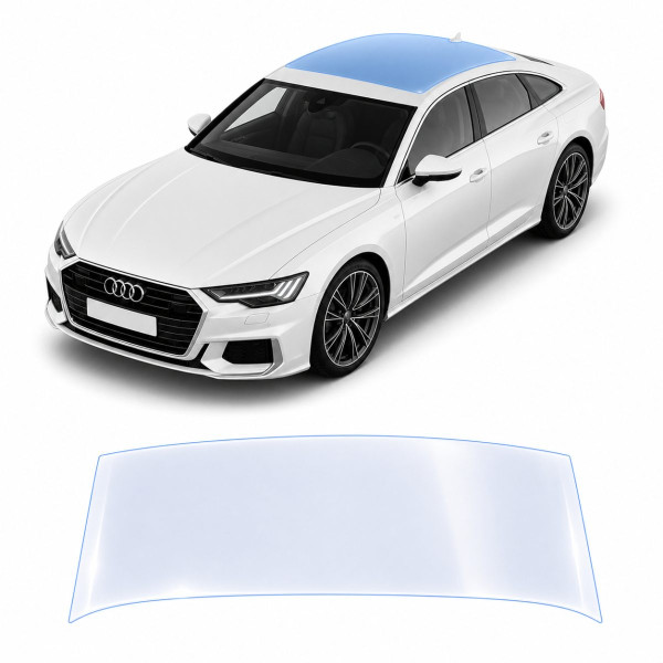 Антигравійна захисна бронеплівка за лекалами для Audi A7 C8 2018-2022 - зона даху