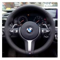 Чехол Оплетка Руля для BMW All series 2012-2021 Кожа (Модельная Выкройка) M Package №10