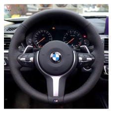 Чохол Обплетення Керма для BMW All series 2012-2021 Шкіра (Модельна Викрійка) M Package №10