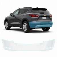 Антигравийная защитная бронепленка по лекалам для Chevrolet Blazer III 2019-2022 - задний бампер