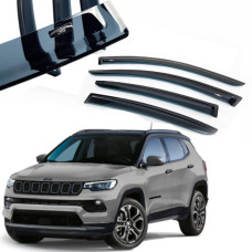 Дефлекторы окон ветровики HIC для Jeep Compass (MP) 2017- (CHR76)