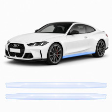Антигравійна захисна бронеплівка за лекалами для BMW M4 G82/G83 facelift 2024- нижня зона кузова та пороги
