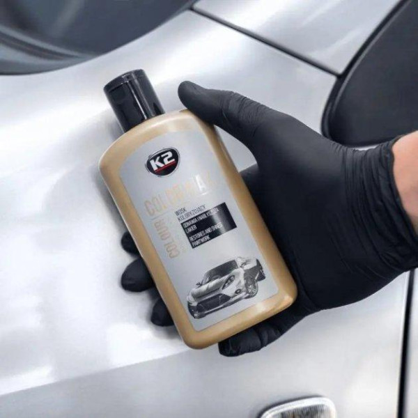 Поліроль для кузова крем K2 Color Max 250ml приховує подряпини