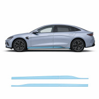 Антигравийная защитная бронепленка по лекалам для BYD Seal I 2022-2024 - нижняя зона кузова пороги