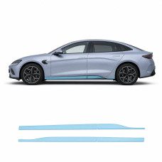 Антигравийная защитная бронепленка по лекалам для BYD Seal I 2022-2024 - нижняя зона кузова пороги