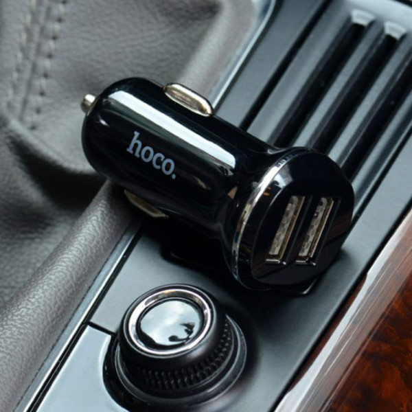 Автомобильное зарядное устройство HOCO Z1 (2USB 2.1A) Черный (Оригинал)