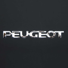 Эмблема надпись Peugeot 203 x 24 мм Xром скотч