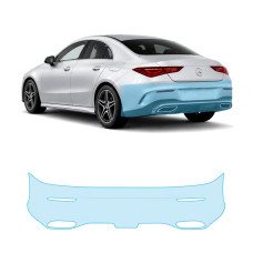 Антигравійна захисна бронеплівка за лекалами для Mercedes-Benz CLA C118 facelift 2023- задній бампер